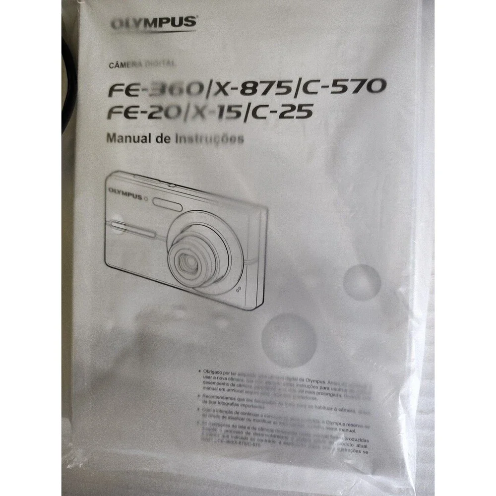 Olympus FE-360 8MP digital camera, 3x optical zoom BUNDLE Works Great
